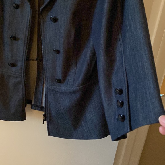 Tahari ASL Women’s Petite Long Sleeves  Front Button Jacket/Blazer - Picture 4 of 5